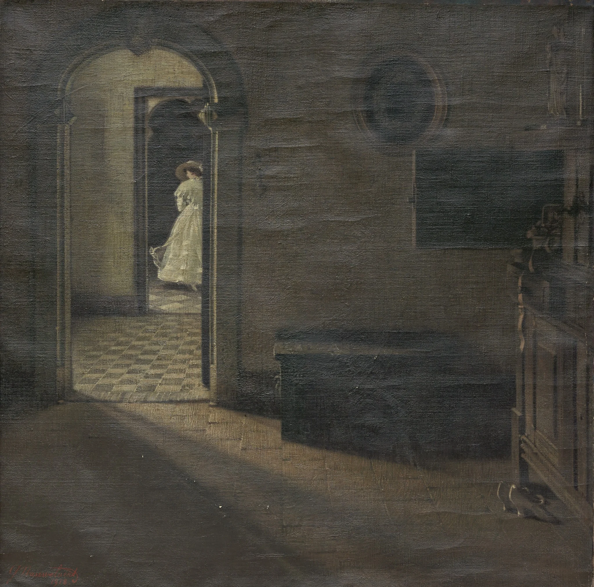 Interior with a Lady