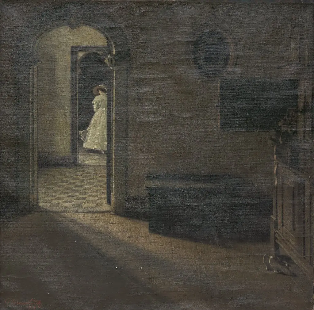 Interior with a Lady