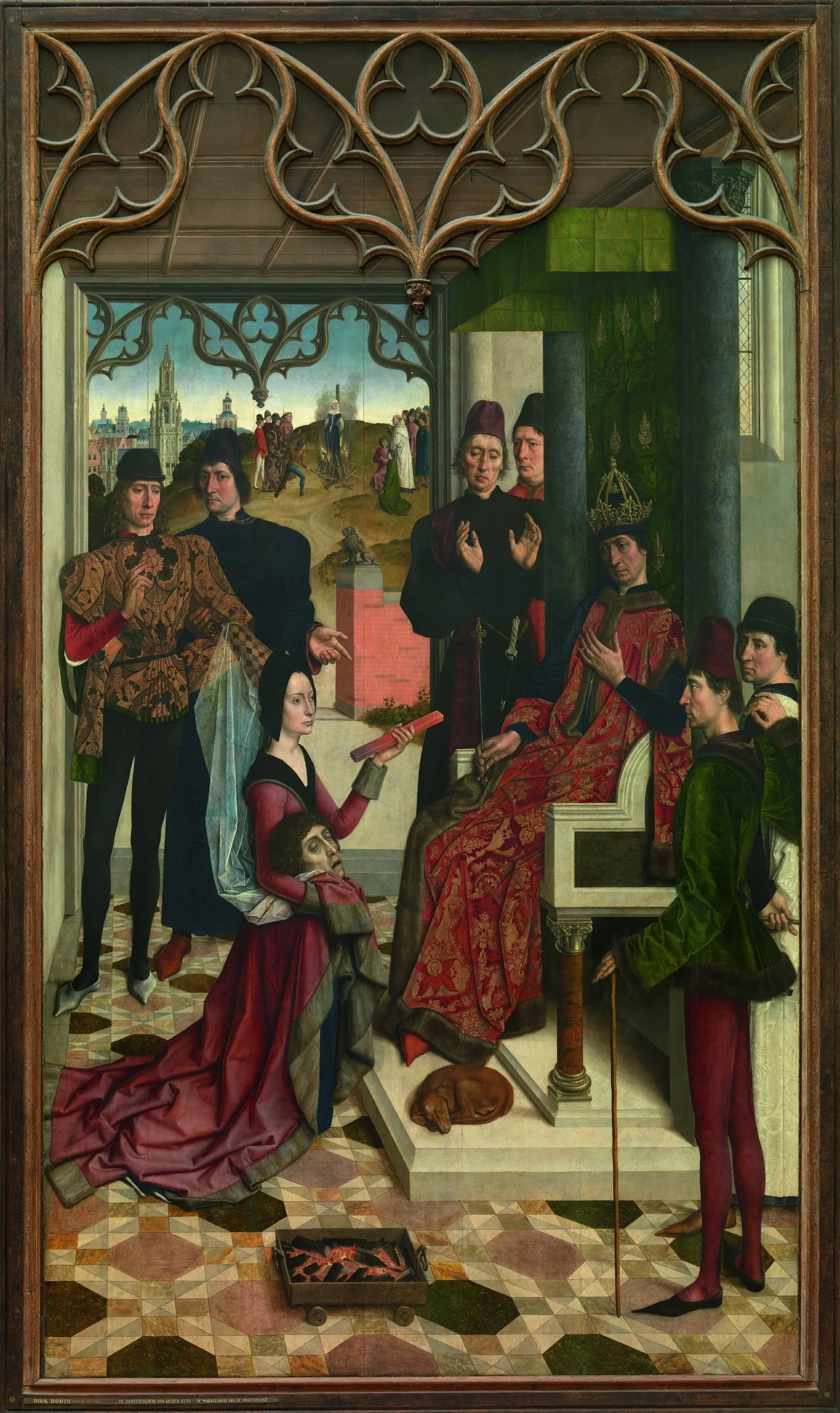 Justice of Emperor Otto III: The Trial by Fire, by Dieric Bouts, oil, 1470