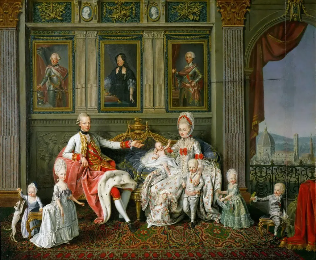 Grand Duke Leopold with his family (Emperor Leopold II, 1747-1792)
