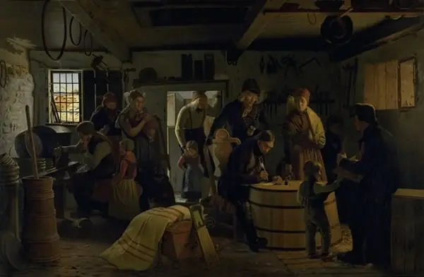 The Bailiff Calls on a Poor Cooper in Salling