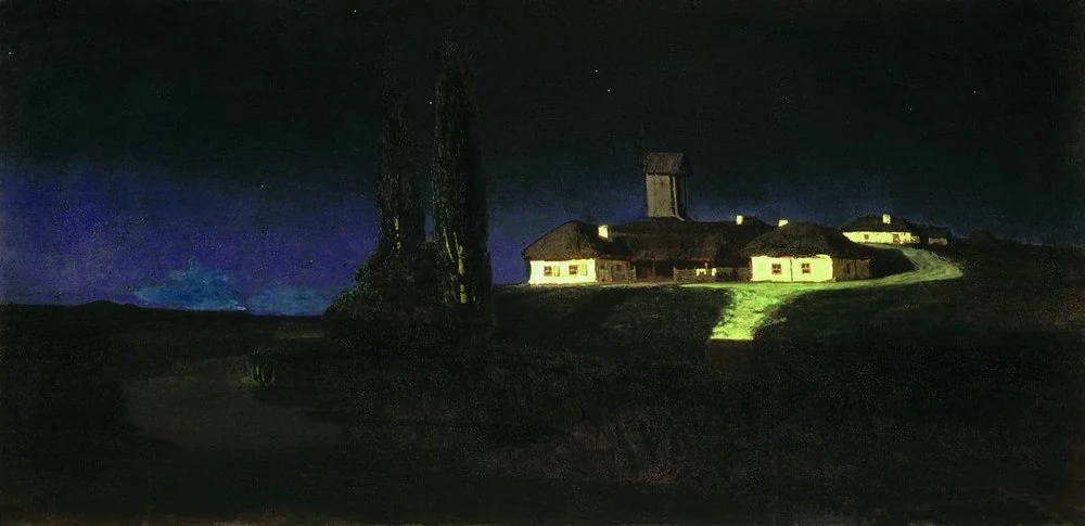 Ukrainian Night, by Arkhip Kuindzhi, oil, 1888
