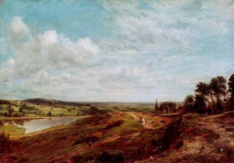 Hampstead Heath, by John Constable, oil, 1825