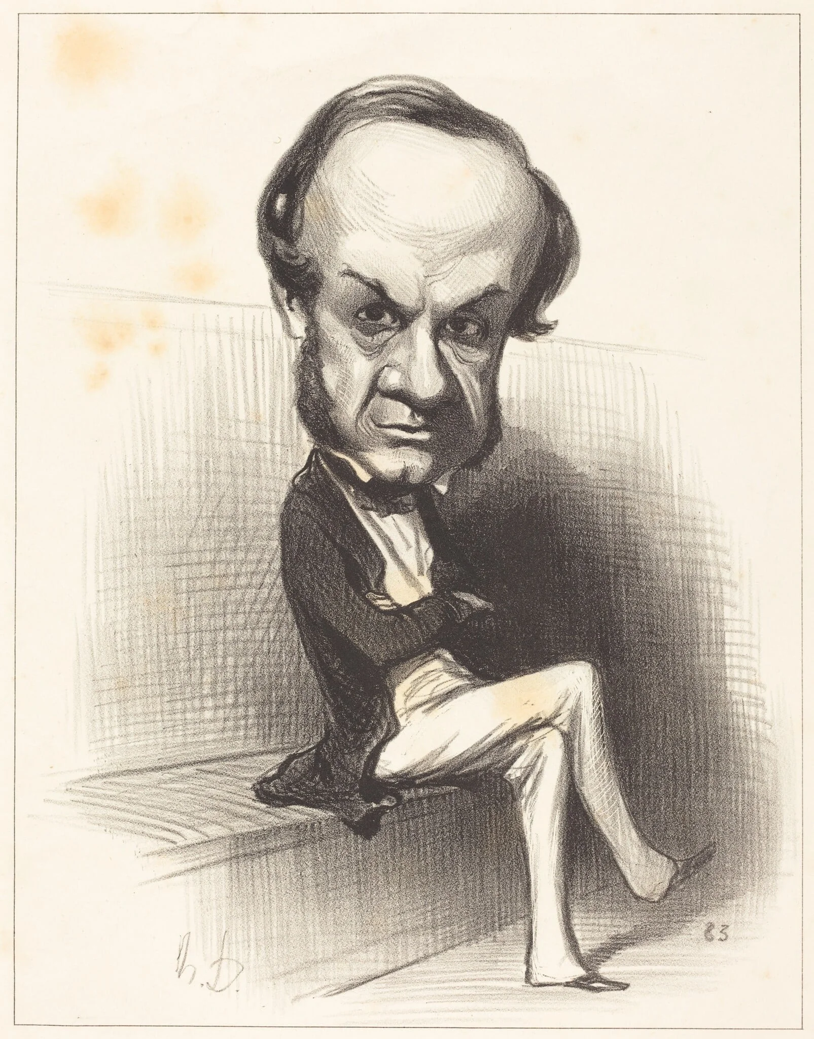 Lannes, duc de Montebello, by Honoré Daumier, ink, 1850