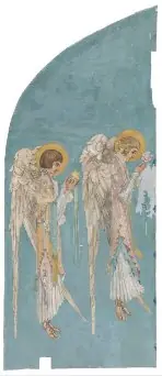 Two Winged Angels in Profile