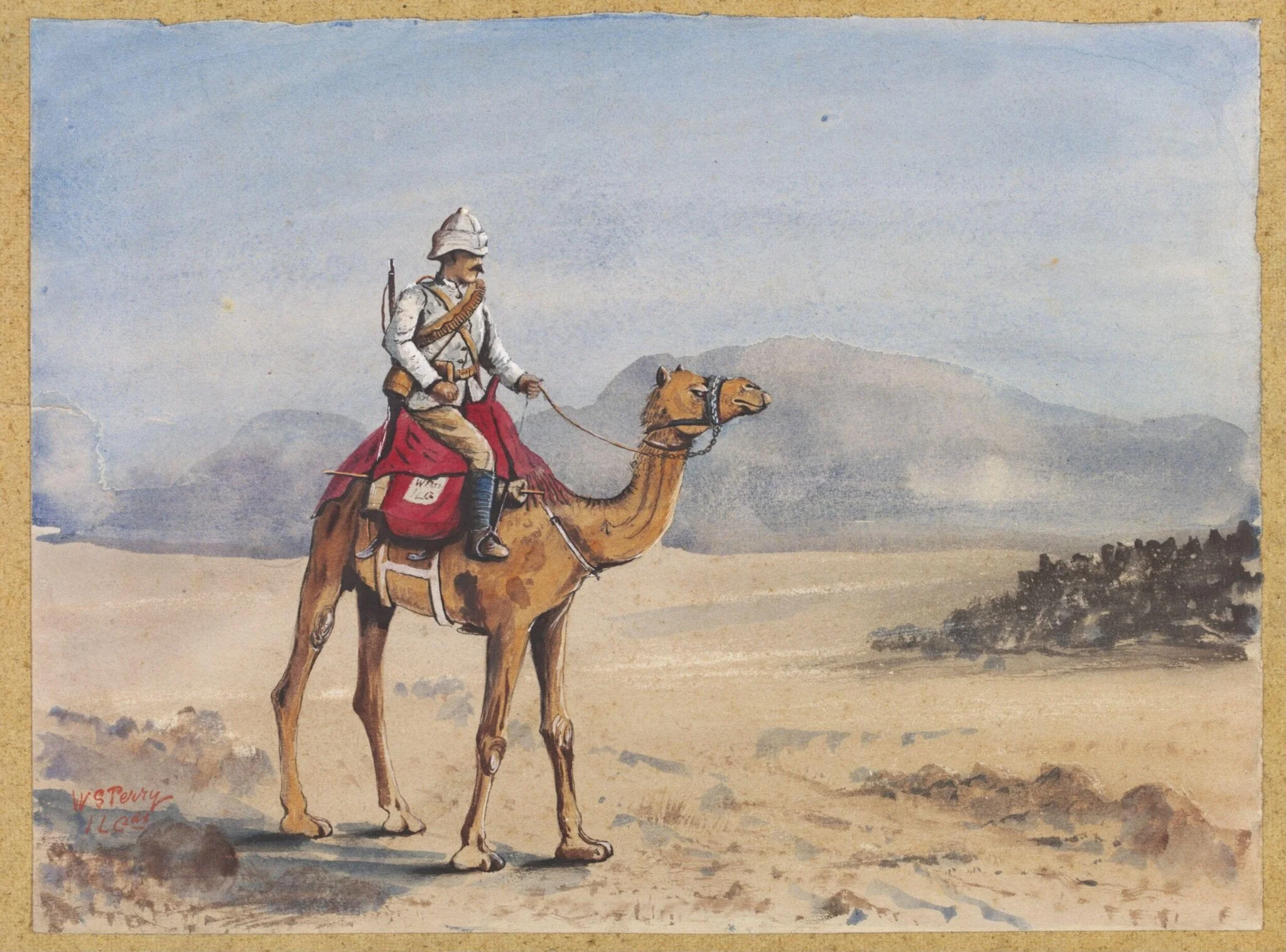 Start I, by William S. Perry, watercolor, 1885