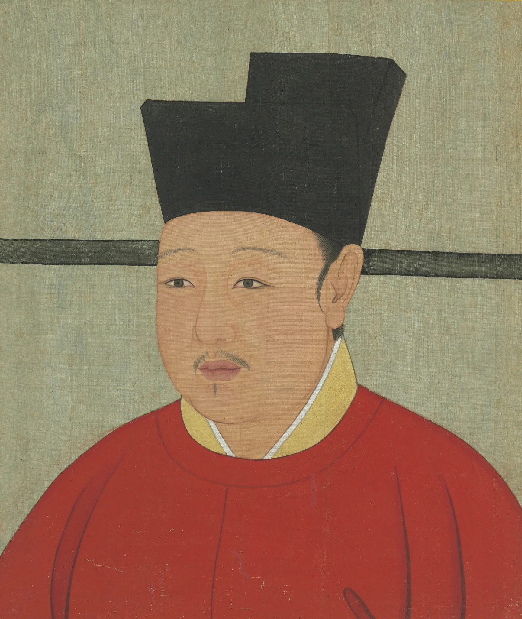 宋代帝半身像册-宋朝徽宗皇帝像, by Unknown, unspecified