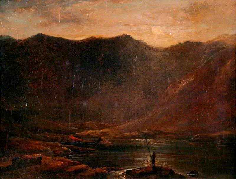 Blea Tarn, Cumberland, by Chauncy Townshend, oil