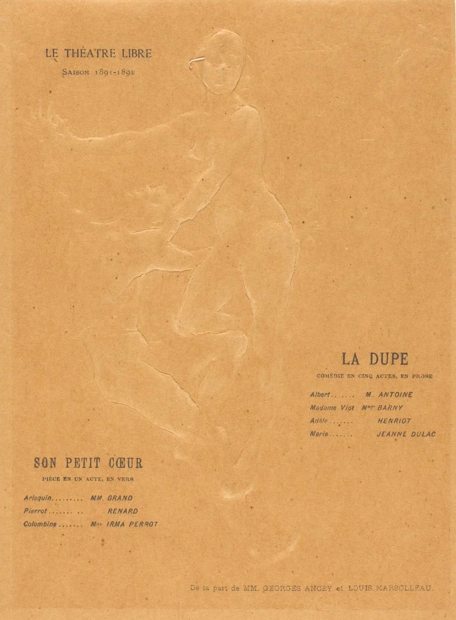 La Dupe; Son petit coeur