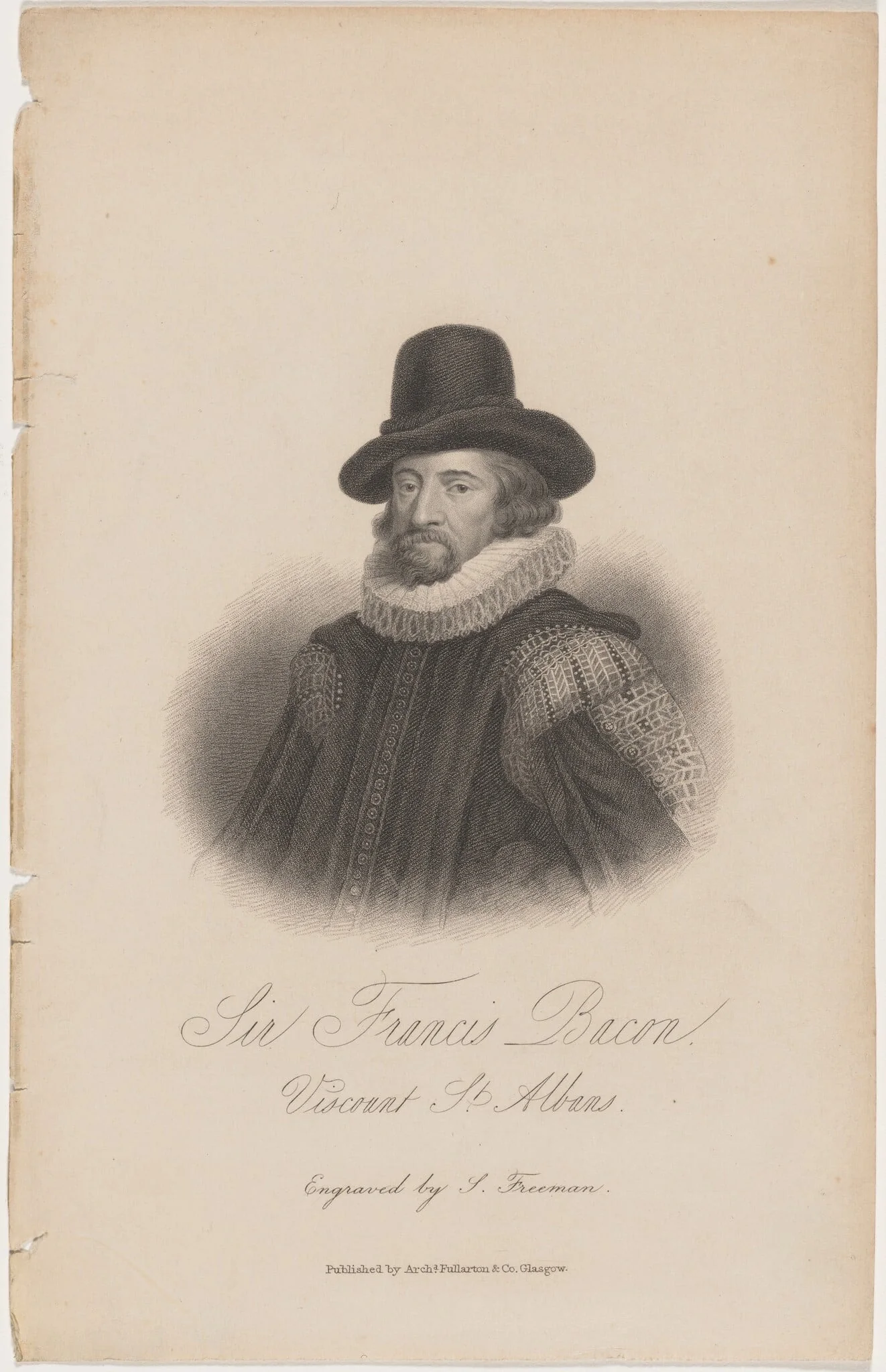 Sir Francis Bacon, by Samuel Freeman, 1815
