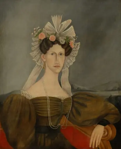 Lady Wearing Pearls