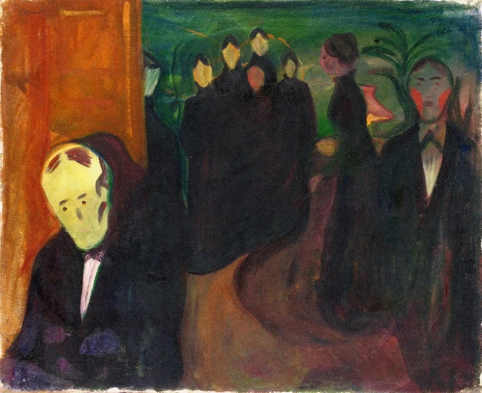 Sanatorium, by Edvard Munch, paint, 1902