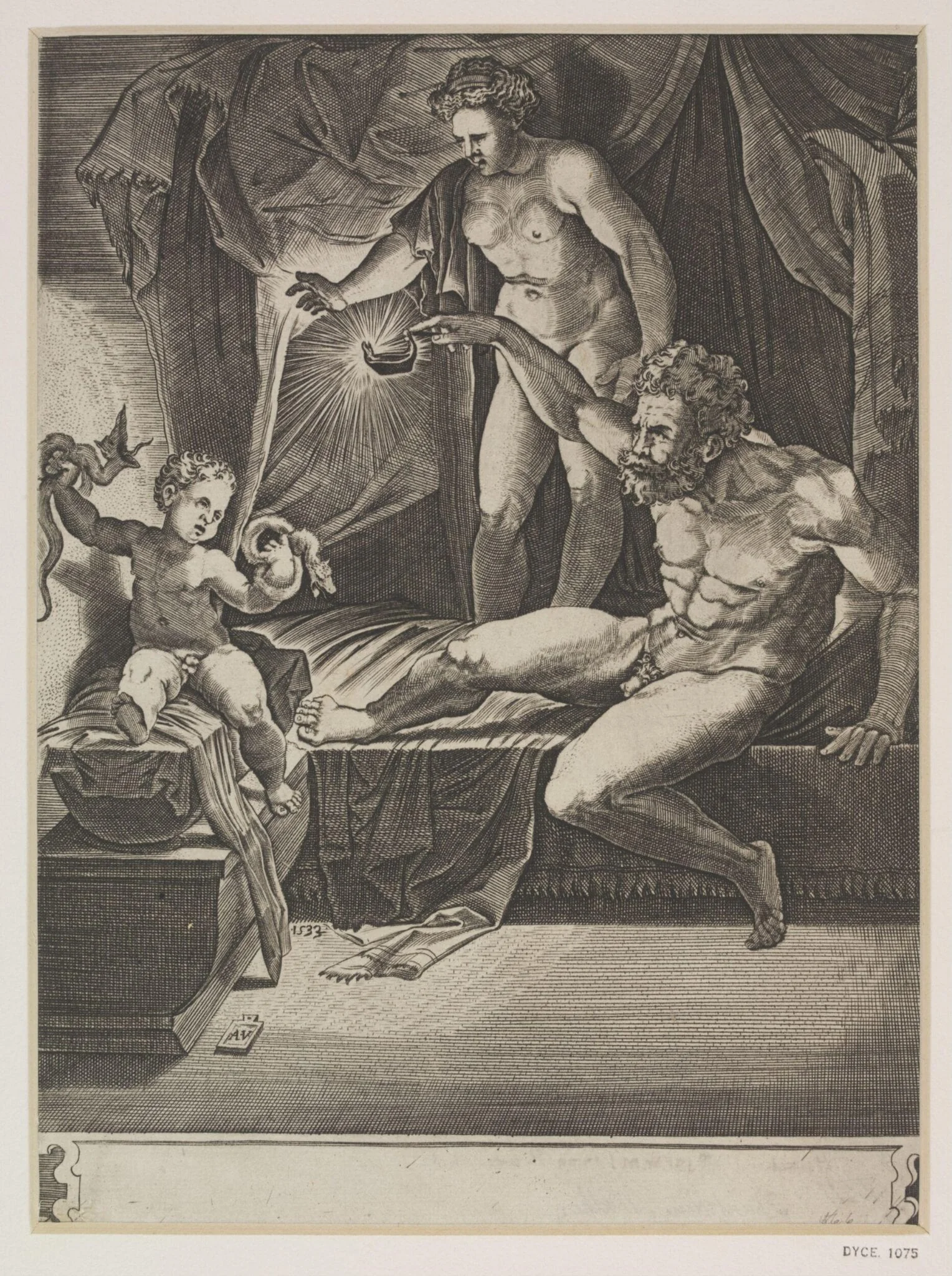 Untitled, by Agostino dei Musi, 1533
