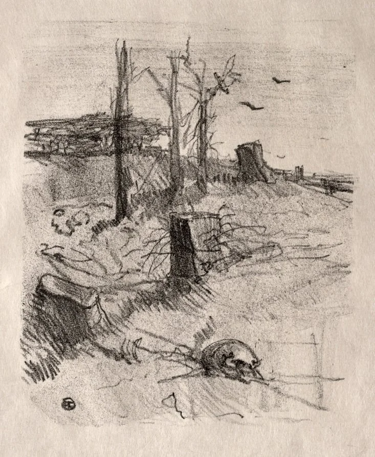 Un Cimetière en Galicie, by Henri de Toulouse-Lautrec, 1898
