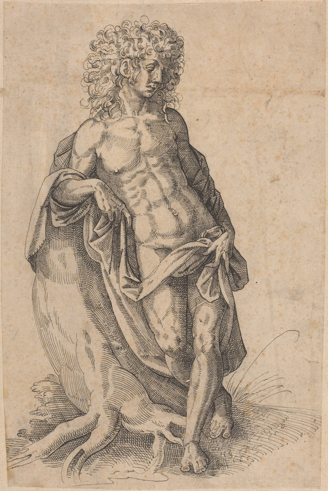 Apollo, by Jost Amman, ink, 1580