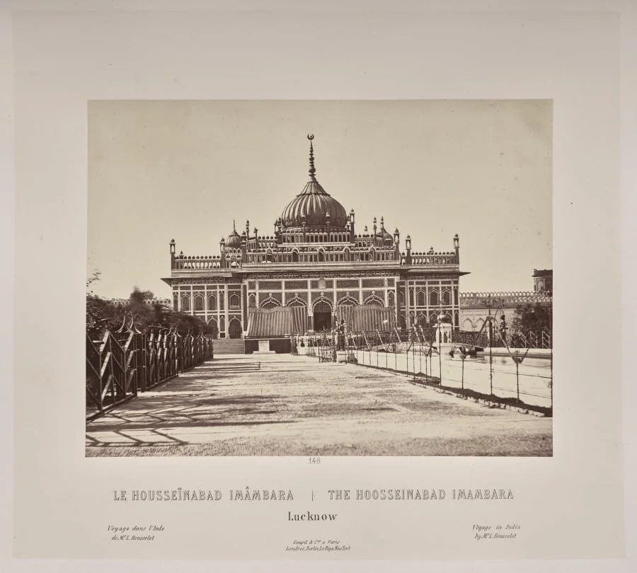 The Hoosseinabad Imambara, Lucknow, by Louis-Théophile Marie Rousselet, 1866