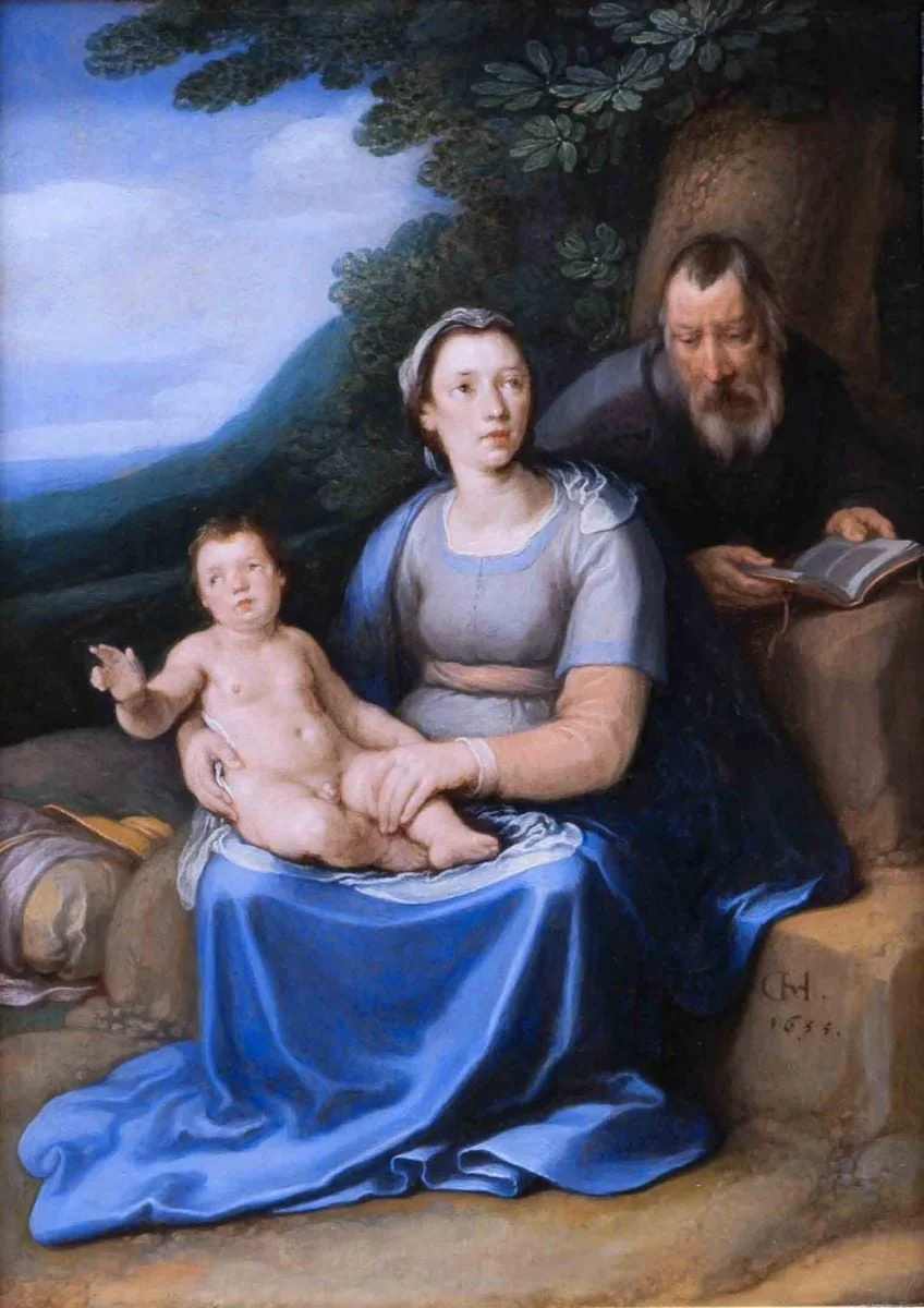 Popas în timpul Fugii în Egipt, by Cornelis Corneliszoon Van Haarlem, 1650