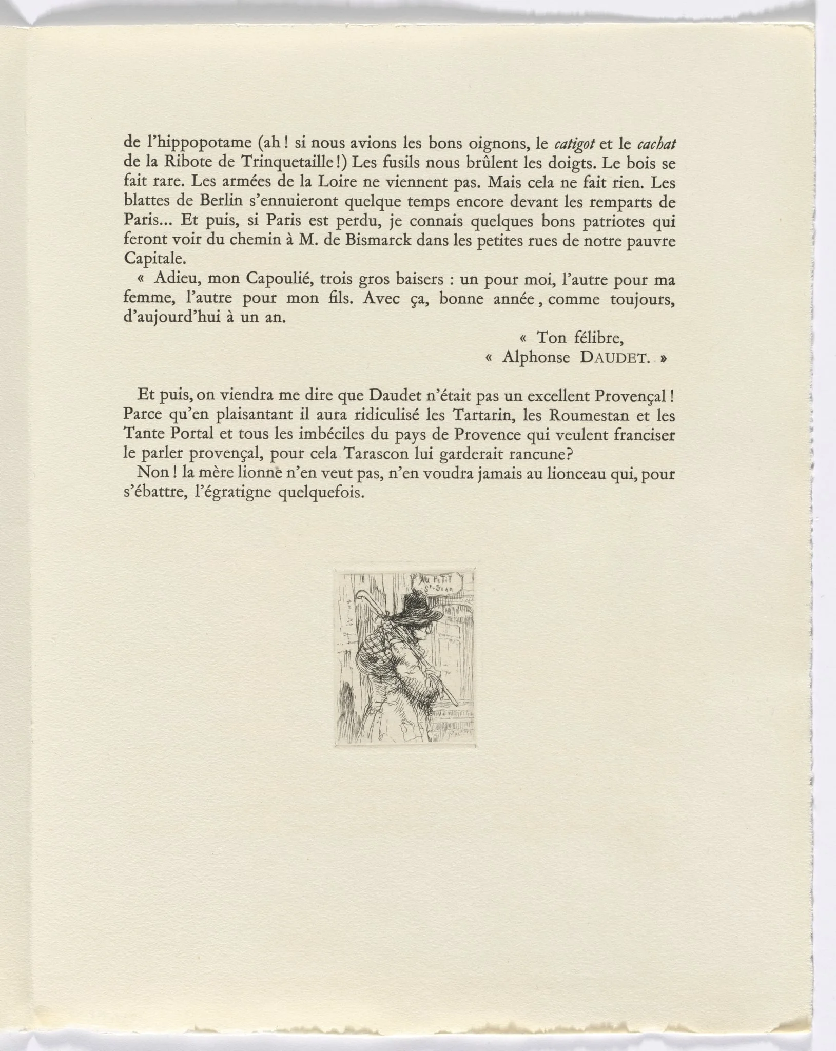 Frédéric Mistral: Mémoires et Recits by Frédéric Mistral: vagabond (page 223), by Auguste Brouet, 1937