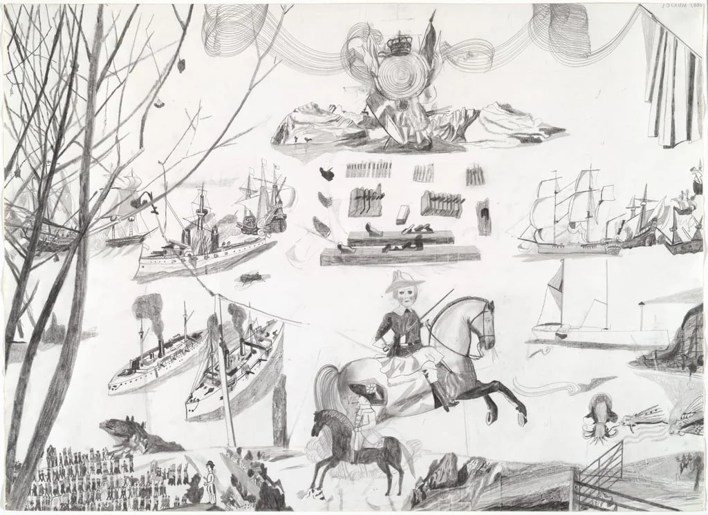 Untitled, by Jockum Nordström, graphite, 2000