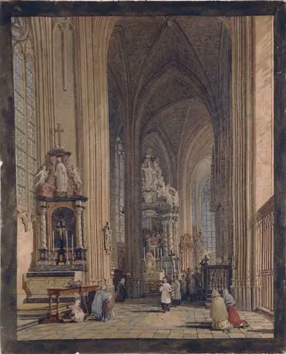 North Aisle of the Choir of the Collegiate Church of St. Peter at Louvain