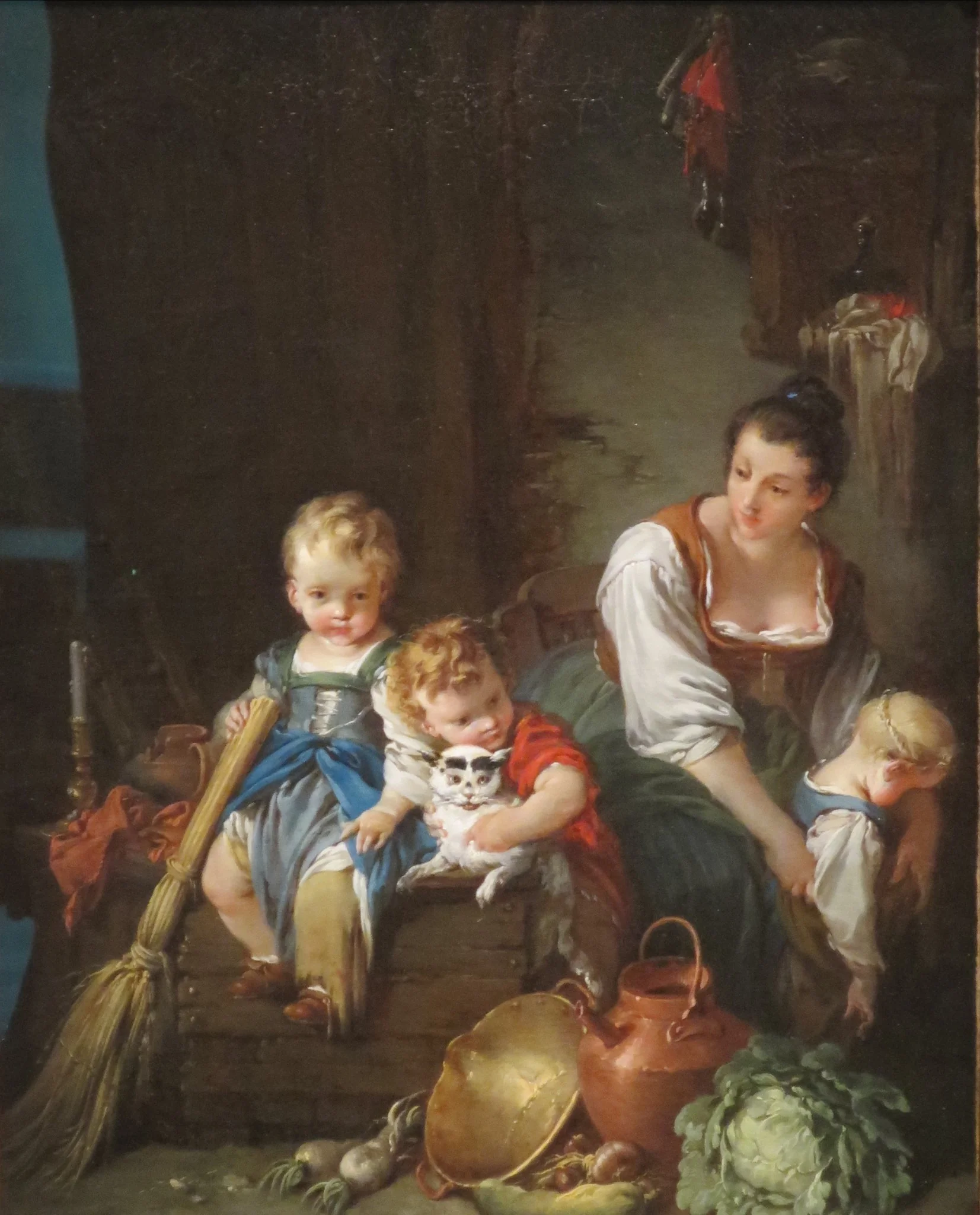 The Beautiful Country Woman, by François Boucher, oil, 1732