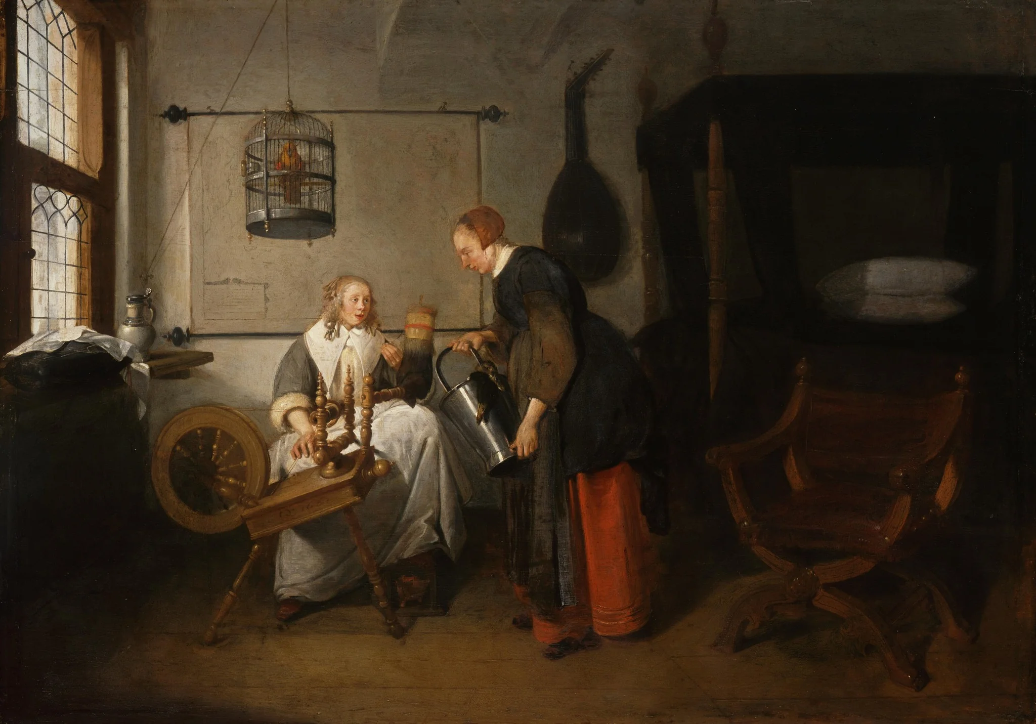 Young Woman at the Spinning Wheel