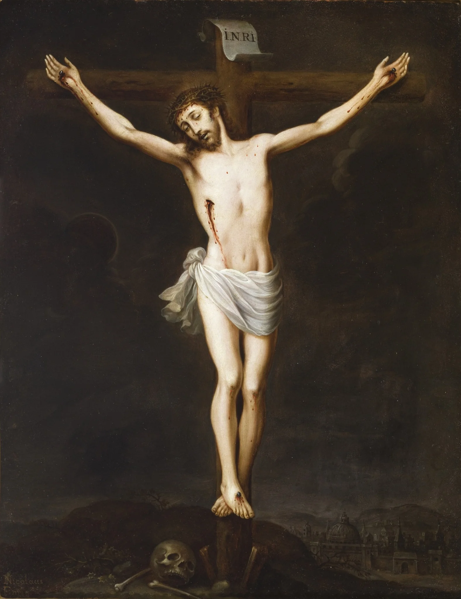 The Crucifixion (La crucifixión), by Nicolás Enríquez, unspecified, 1796