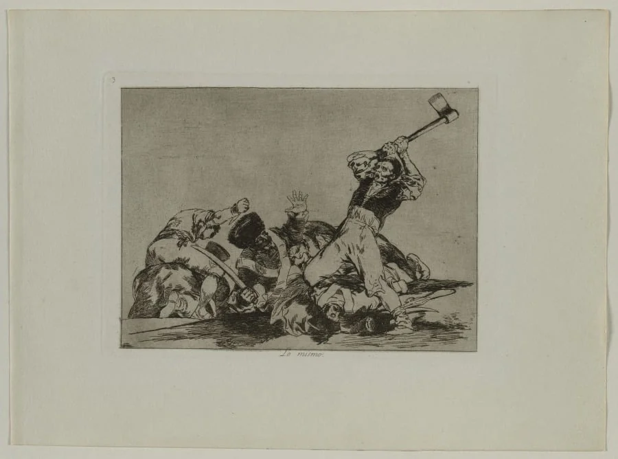 Disasters of War: Pl., 3, The Same (Thing), by Francisco Goya, 1812