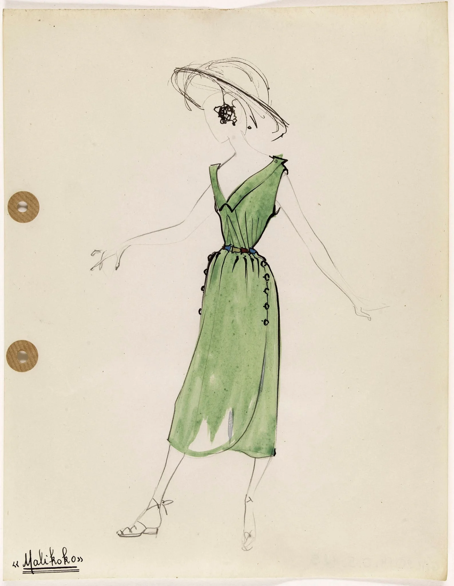 'Malikoko', by Marie-Louise Carven, 1949