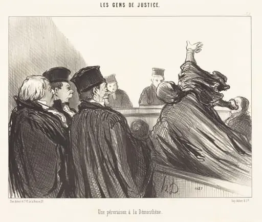 Une Péroraison a la Démosthène