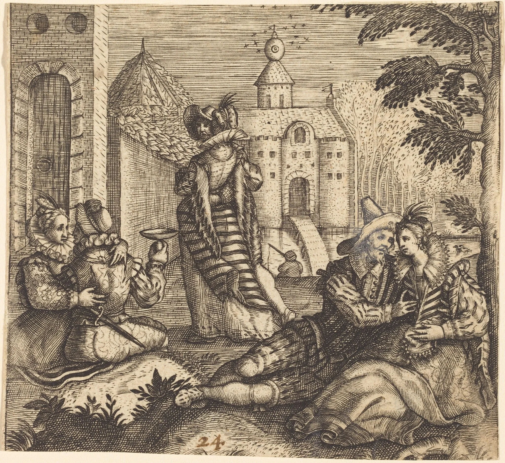 Exempel und Lehr Jetziger Welt Lauf, by Andreas Bretschneider III, ink, 1622