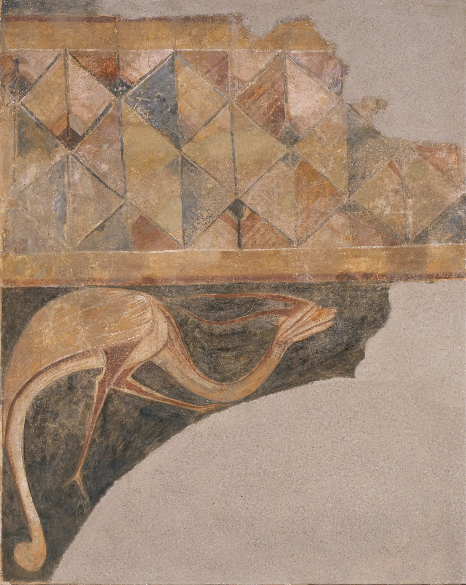 Border and fantastic animal from Arlanza, by Unknown, unspecified, 1210