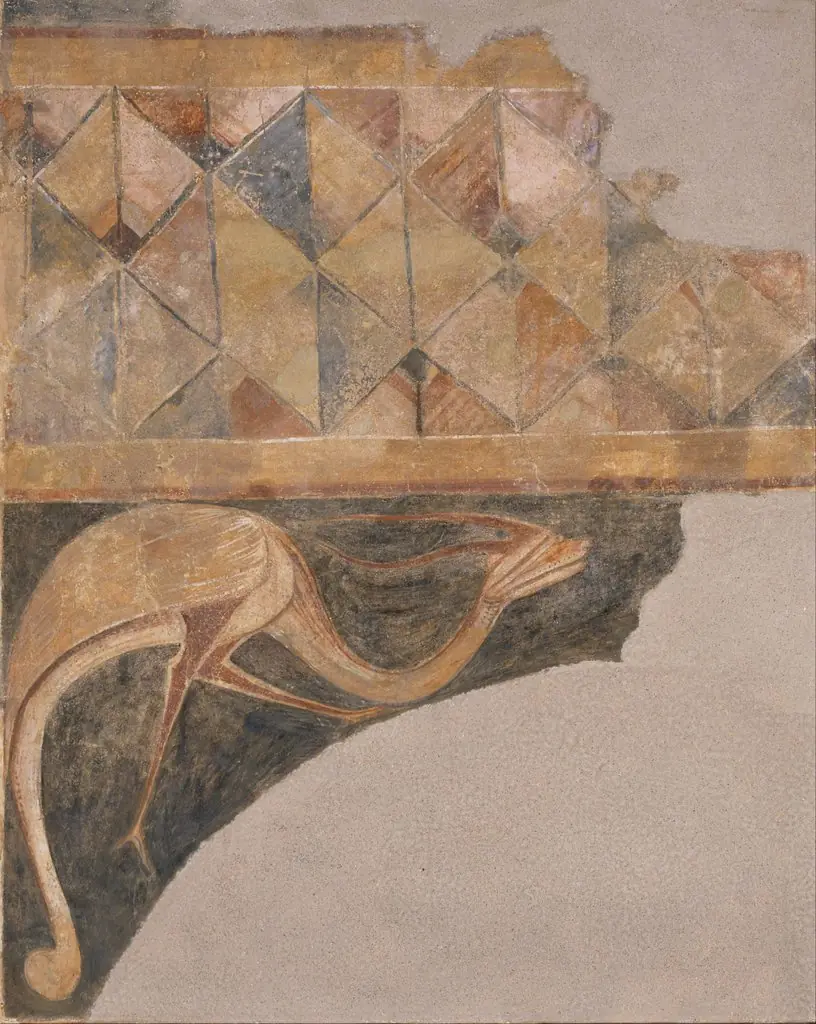 Border and fantastic animal from Arlanza