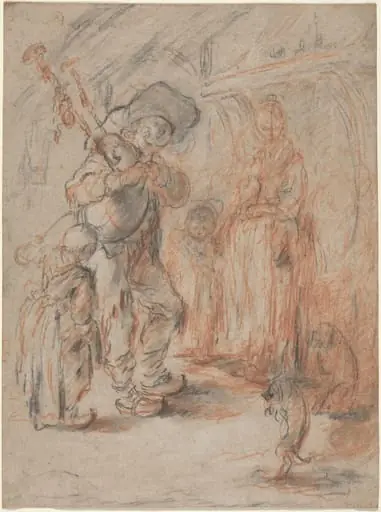 Study for "La Cuisine Avec Paisans"
