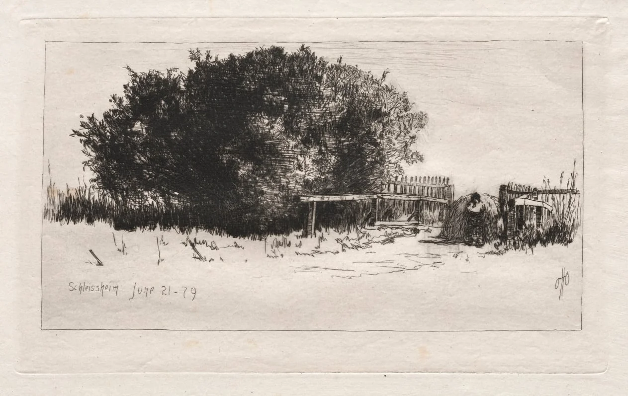 The Gate, Schleissheim, by Otto Henry Bacher, 1879
