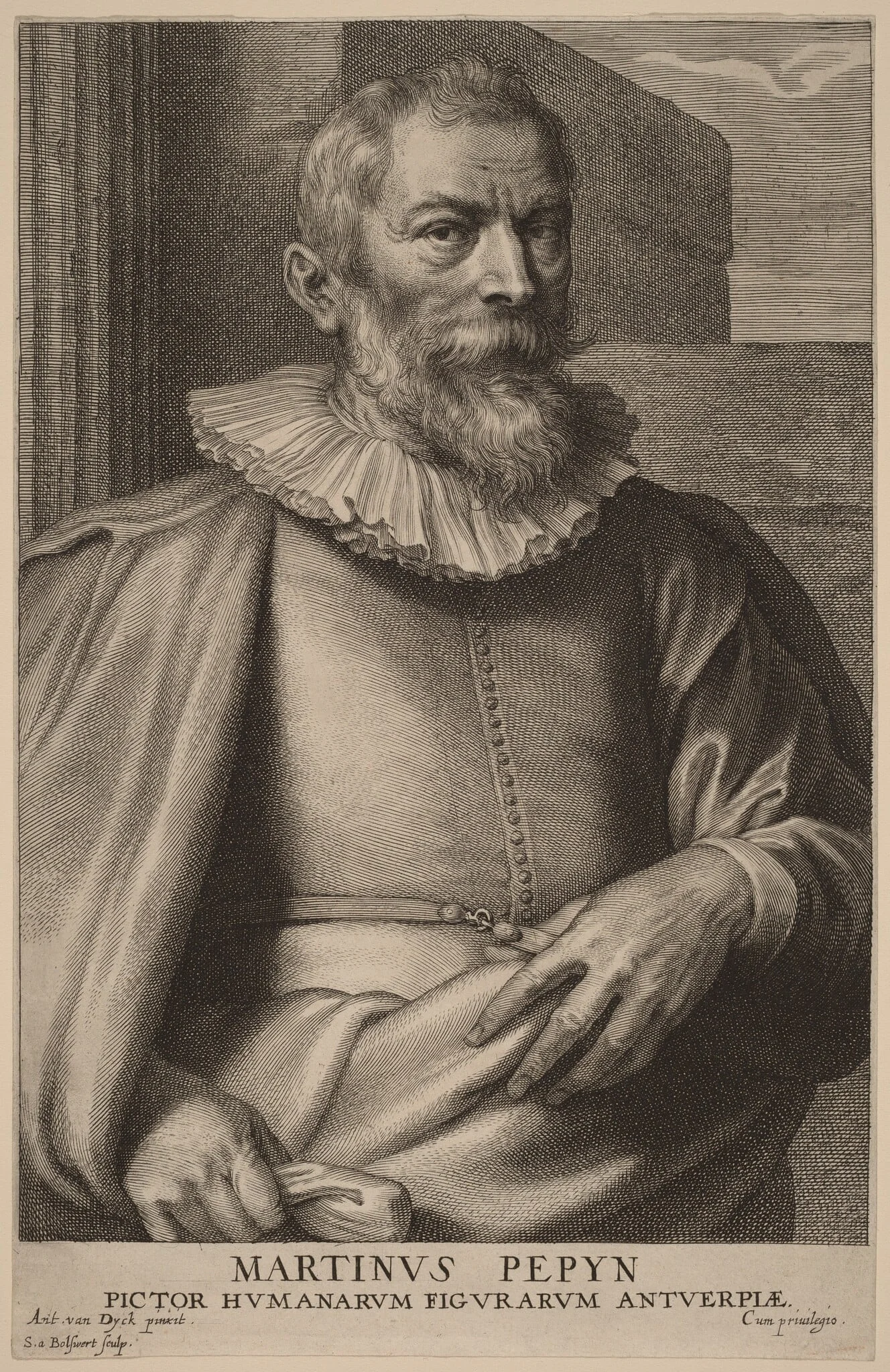 Marten Pepyn, by Schelte Adams Bolswert, ink, 1634