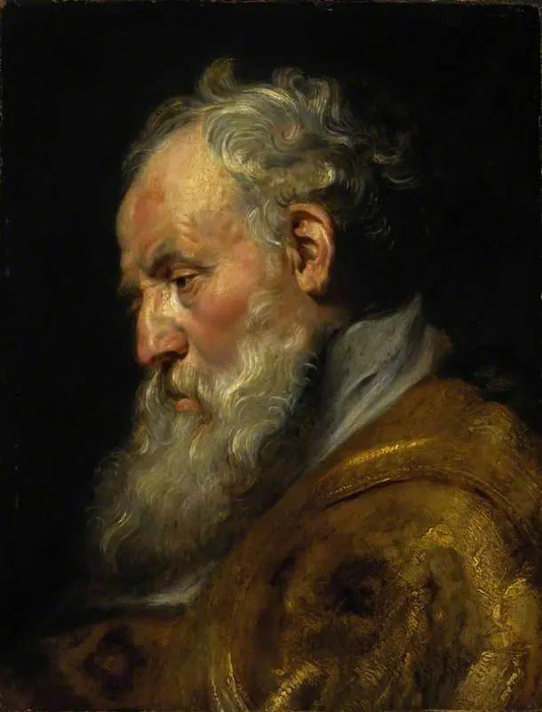 A Study of a Head (Saint Ambrose)