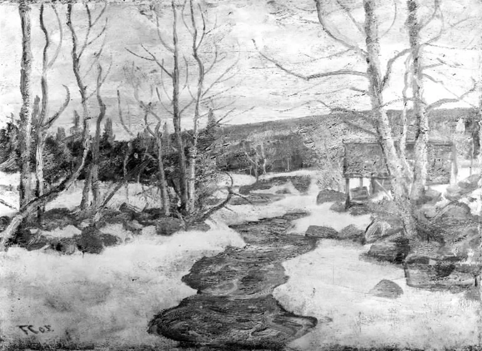 April at Lillehammer, by Unknown, 1905