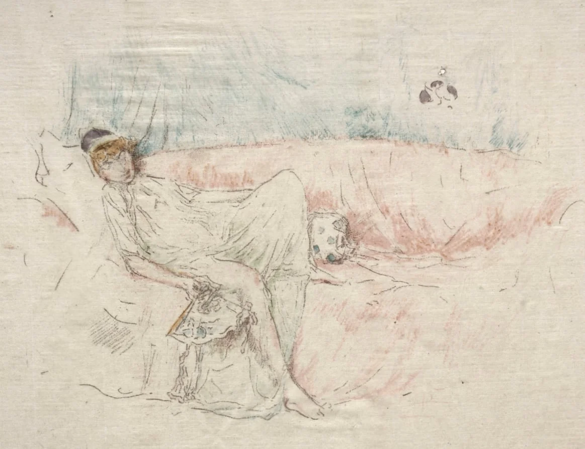 Draped Figure Reclining, by James McNeill Whistler, 1892