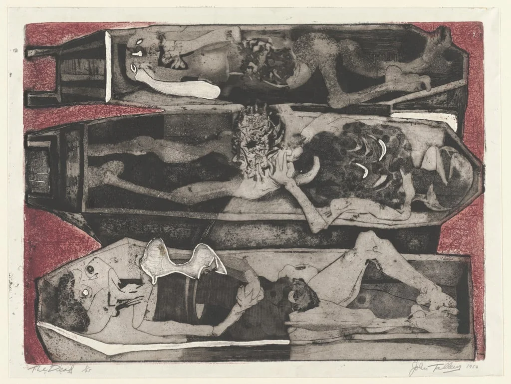 Untitled, by John Talleur, ink, 1952
