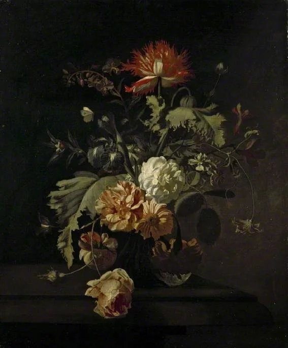 A vase of flowers, by Simon Pietersz Verelst, oil, 1692