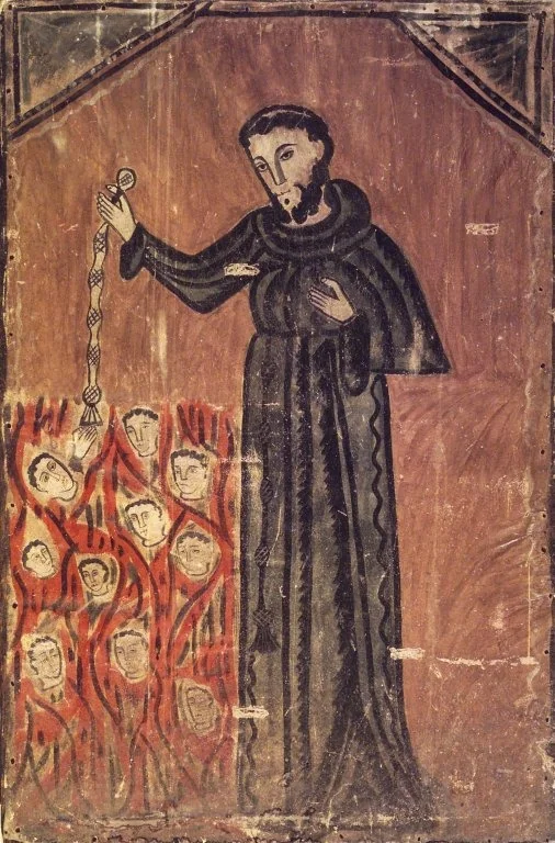 Saint Francis Rescuing Souls from Purgatory, by Molleno, unspecified, 1850