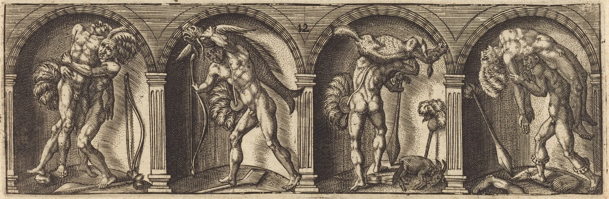 Les divers pourtraicts et figures XII, by Master AD, ink, 1600