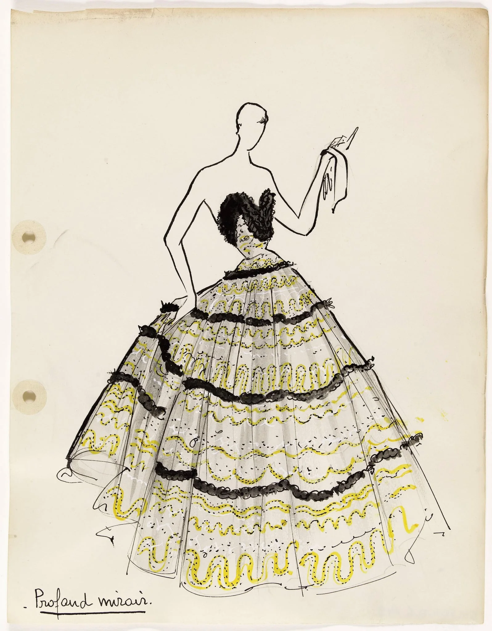 'Profond miroir', by Carven, 1949