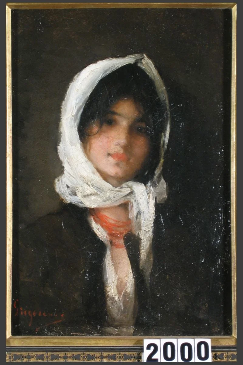Cap de țigancă, by Nicolae Grigorescu, unspecified