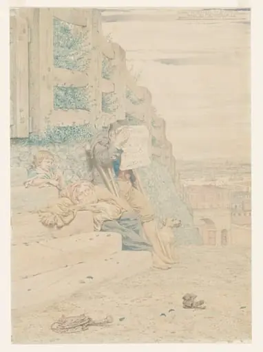 Sketch to illustrate the Passions: Want