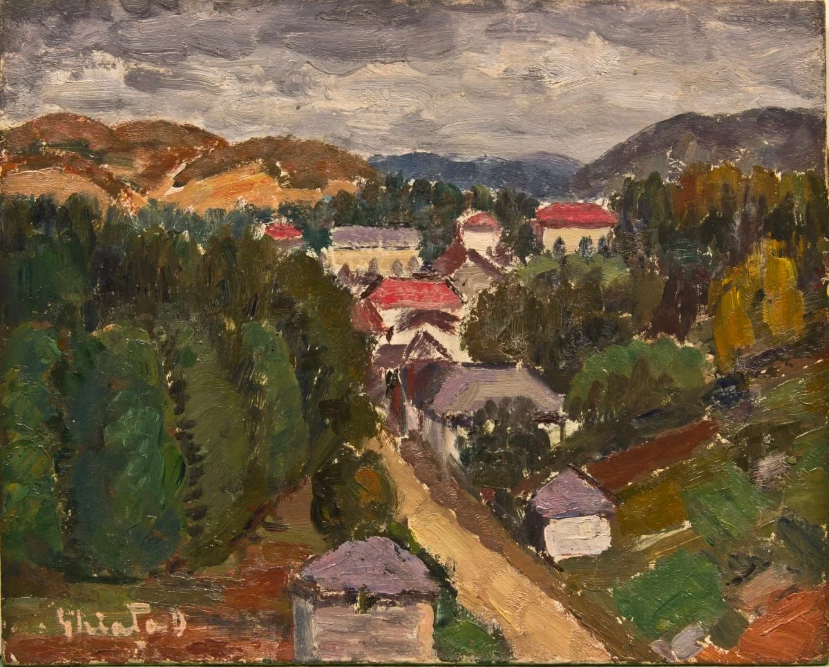 Peisaj la Baia de aramă, by Dumitru Ghiață, 1942