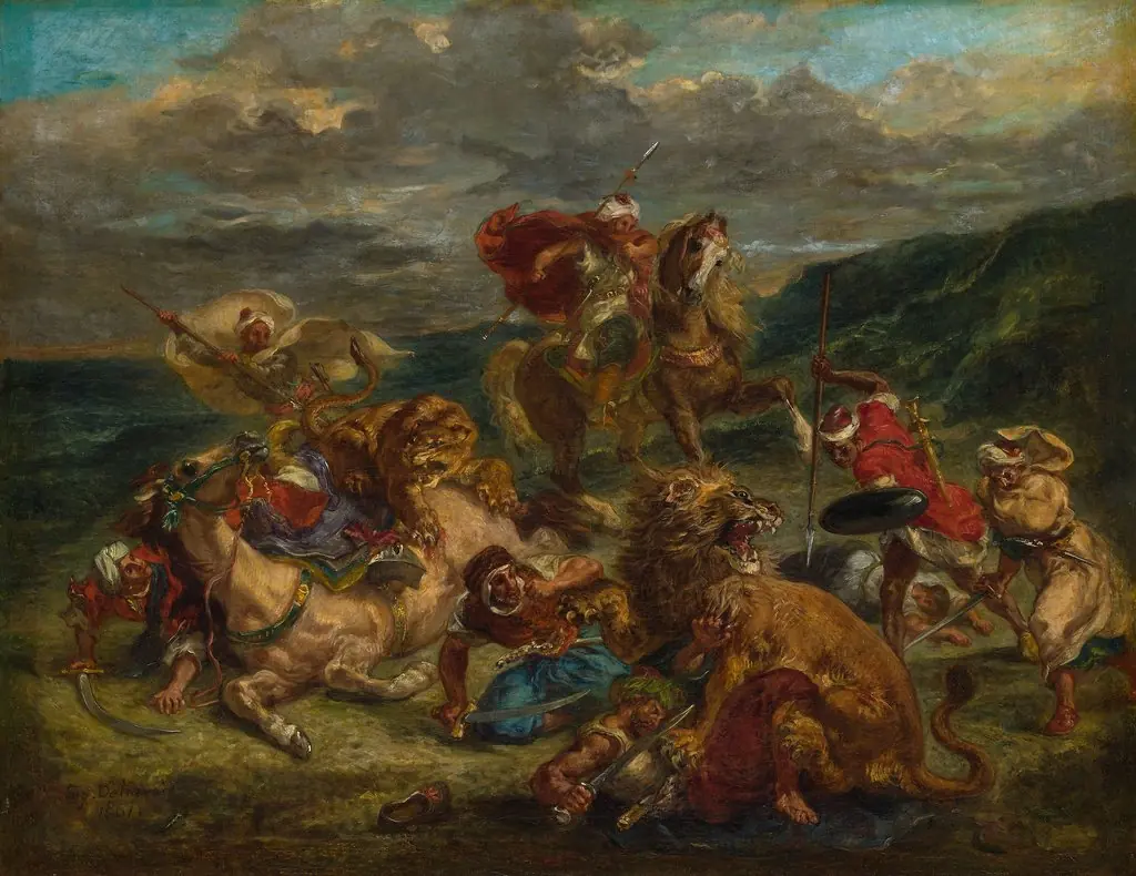 La Chasse aux lions au Maroc