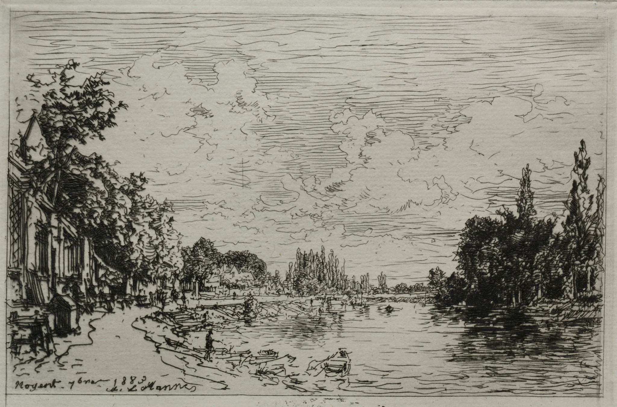 Noyant, by Maxime Lalanne, 1883