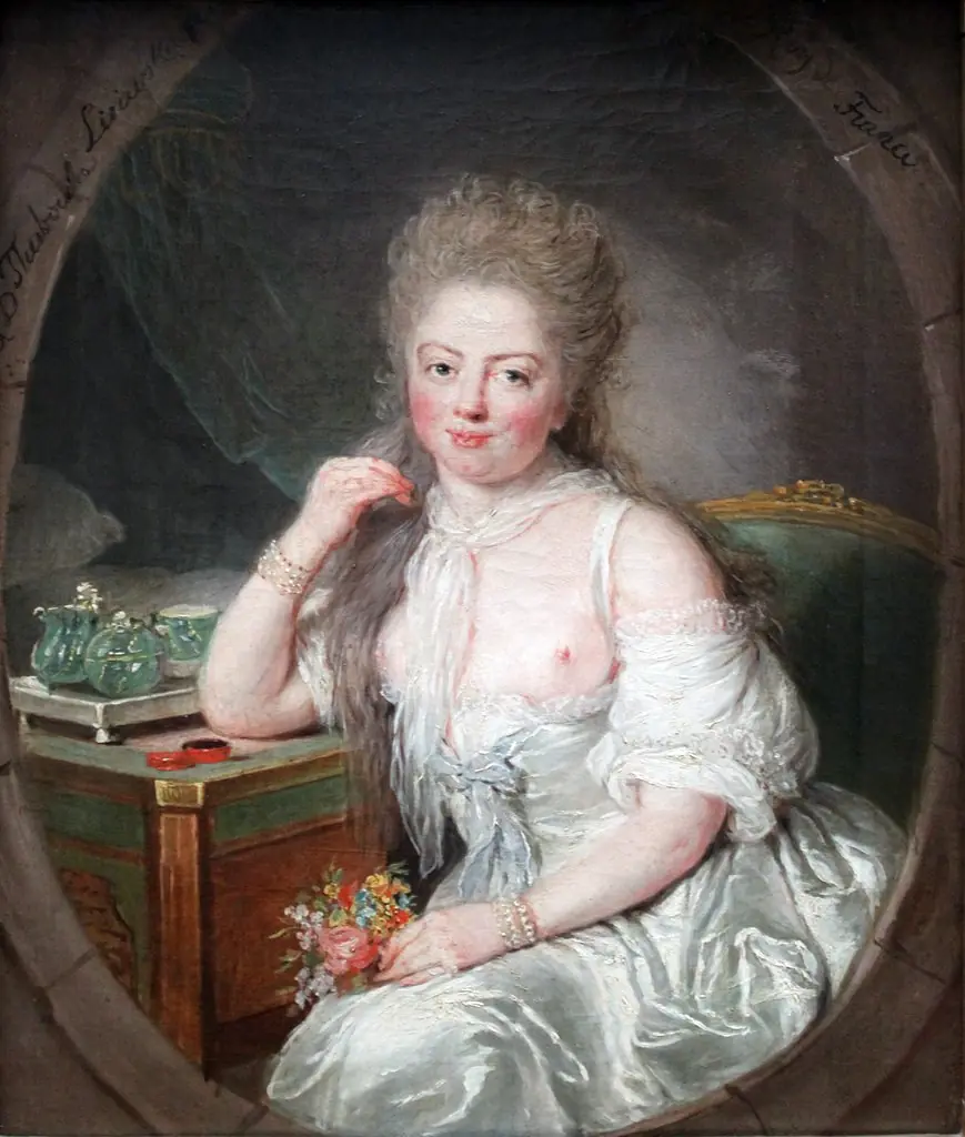 Portrait of a woman in negligée